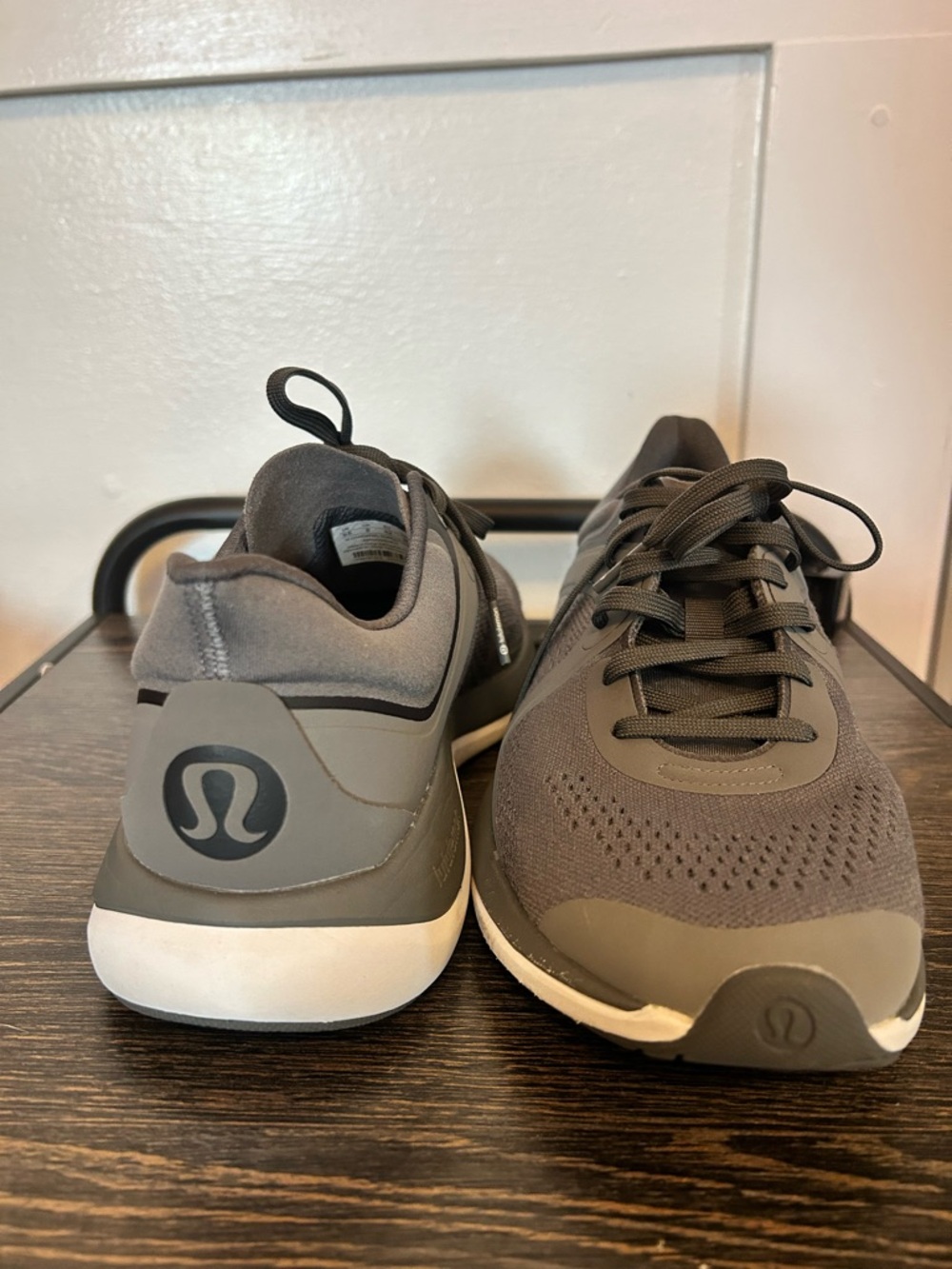 lululemon athletica Olive Gray Women's Lace-Up Athletic Sneakers